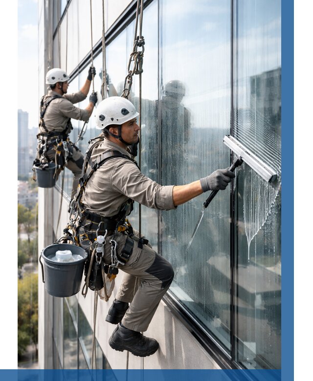 Мойка окон альпинистами в Темрюке от 4632 р. | ВЫСОТНИК-Тмр