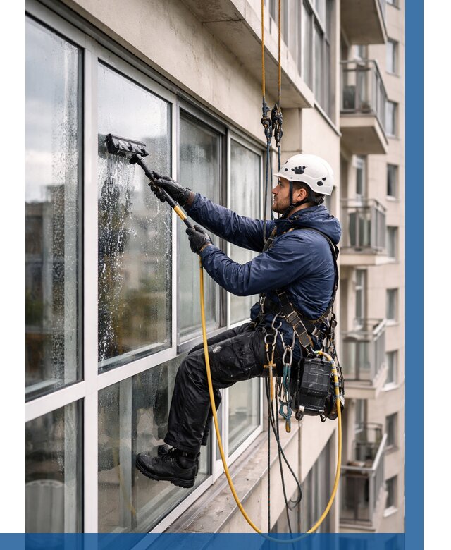 Мойка балконного остекления в Темрюке от 3603 р. | ВЫСОТНИК-Тмр