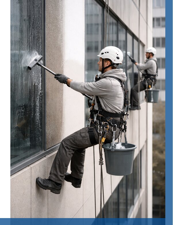 Мойка фасадов зданий в Темрюке под ключ от 360 р. | ВЫСОТНИК-Тмр