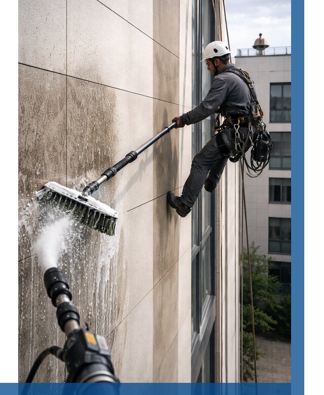 Мойка фасада из керамогранита в Темрюке от 309 р. | ВЫСОТНИК-Тмр