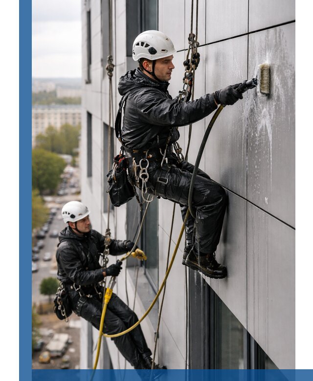 Профессиональная мойка фасада из композита в Темрюке