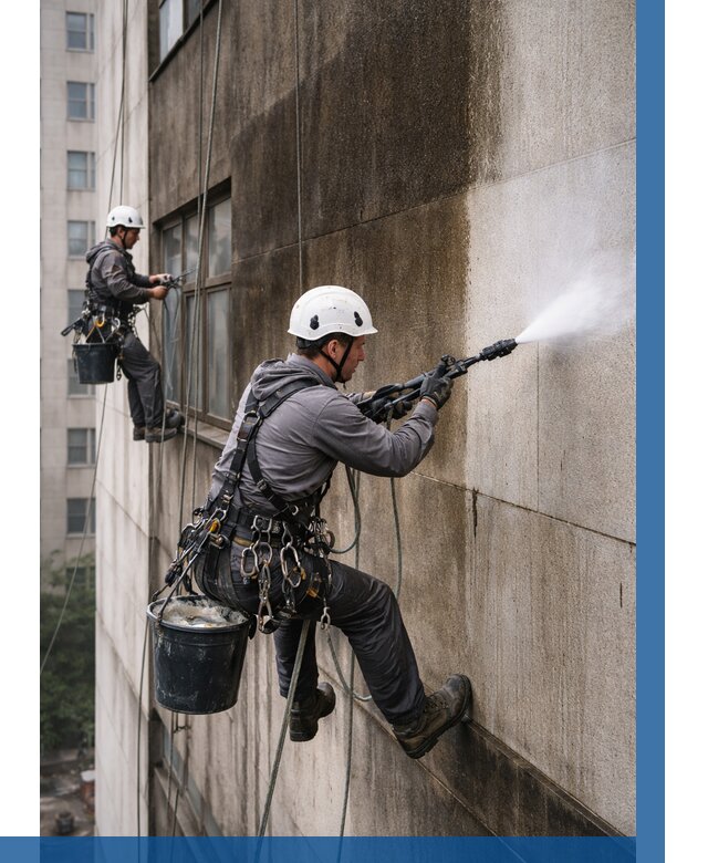 Очистка фасада от копоти в Темрюке от 257 р. | ВЫСОТНИК-Тмр