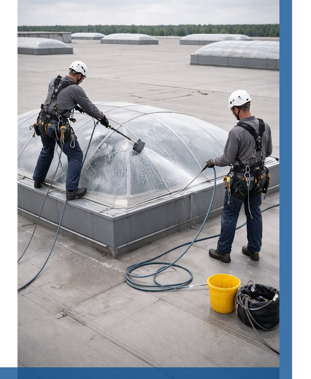 Мойка зенитных фонарей в Темрюке, заказать от 4632 р. | ВЫСОТНИК-Тмр