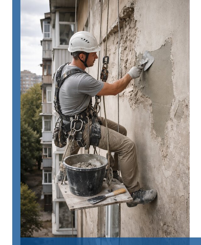 Восстановление фасадной штукатурки в Темрюке с гарантией качества