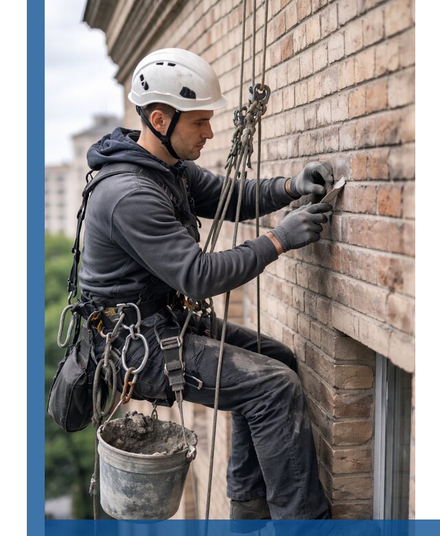 Качественный ремонт кирпичной кладки фасада в Темрюке с гарантией