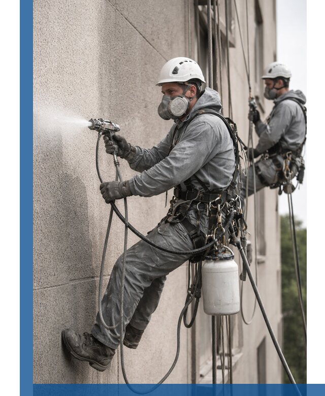 Безвоздушная покраска фасадов зданий в Темрюке профессионально