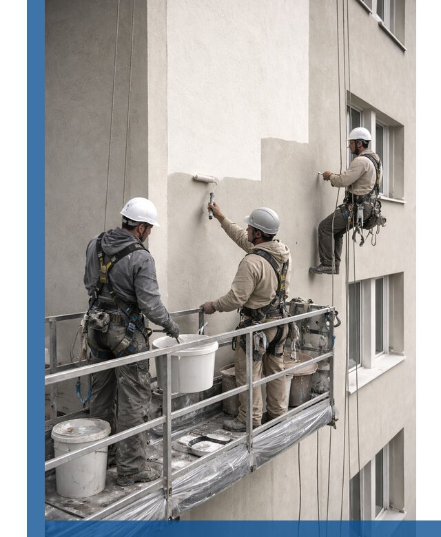 Покраска оштукатуренного фасада в Темрюке под ключ с гарантией