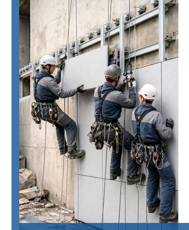 Монтаж вентилируемого фасада в Темрюке под ключ с гарантией качества