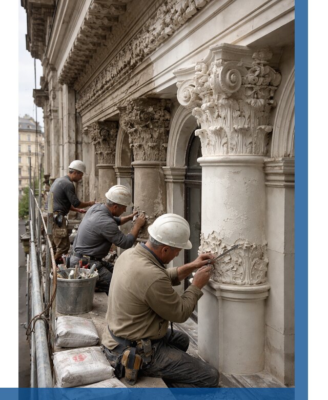 Реставрация фасадной лепнины в Темрюке от 2573 р. | ВЫСОТНИК-Тмр