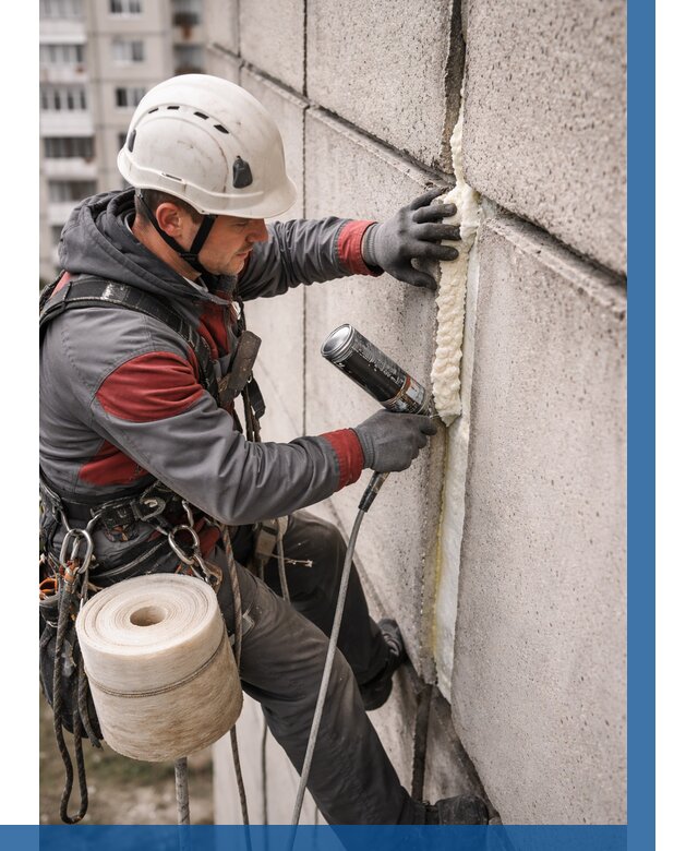 Утепление межпанельных швов в Темрюке от 721 р. | ВЫСОТНИК-Тмр