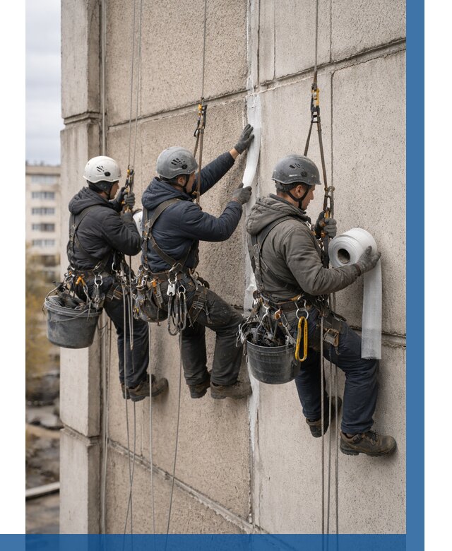 Ремонт межпанельных швов в Темрюке от 772 р. | ВЫСОТНИК-Тмр