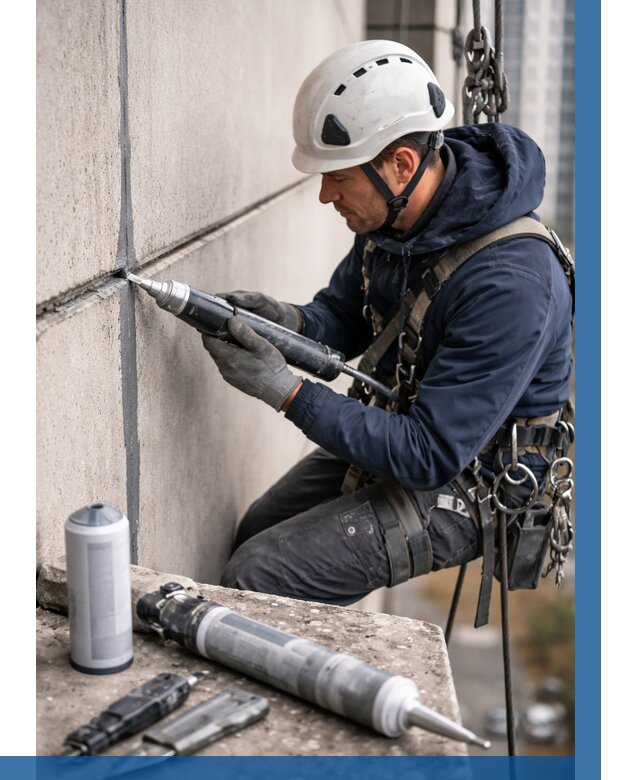 Вторичная герметизация швов в Темрюке от 463 р. | ВЫСОТНИК-Тмр