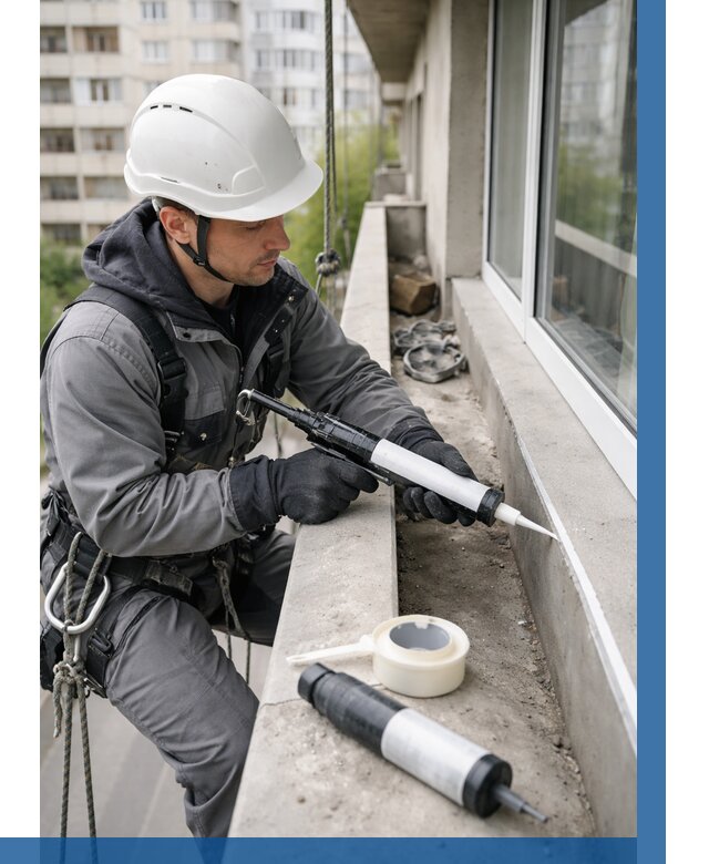 Герметизация швов лоджии в Темрюке от 4632 р. | ВЫСОТНИК-Тмр