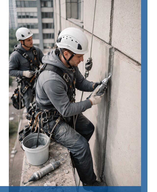 Ремонт деформационных швов здания в Темрюке от 1029 р. | ВЫСОТНИК-Тмр