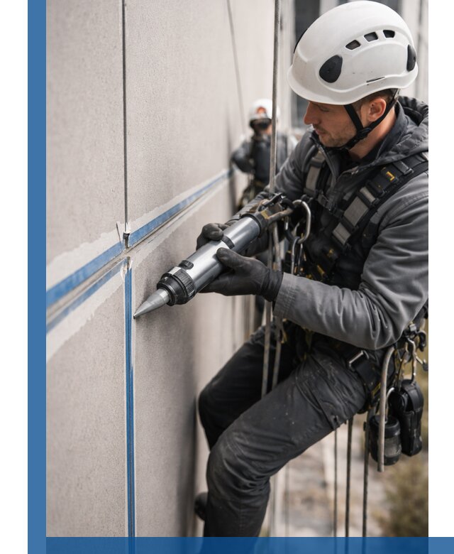 Герметизация стыков фасадных панелей в Темрюке качественно и быстро