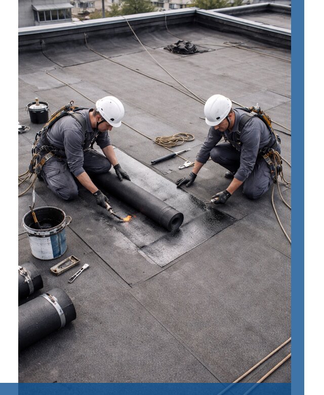 Ремонт мягкой кровли под ключ в Темрюке от 721 р. | ВЫСОТНИК-Тмр