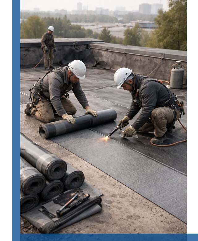 Монтаж мягкой кровли в Темрюке профессионально и надежно