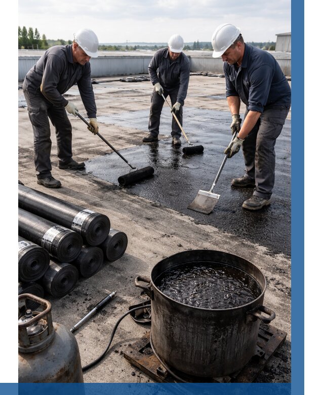 Гидроизоляция кровли мастикой в Темрюке от 618 р. | ВЫСОТНИК-Тмр