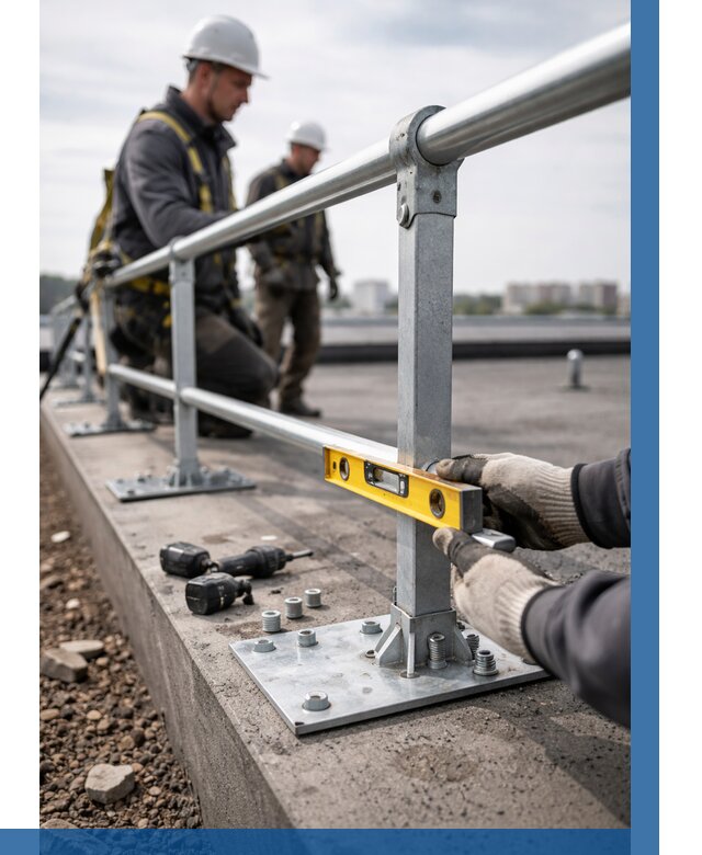 Монтаж кровельного ограждения в Темрюке от 1235 р. | ВЫСОТНИК-Тмр