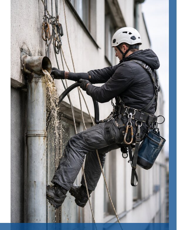 Прочистка водосточных труб в Темрюке от 3603 р. | ВЫСОТНИК-Тмр