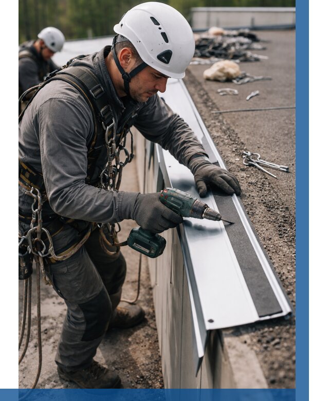 Монтаж капельника на кровле в Темрюке от 309 р. | ВЫСОТНИК-Тмр