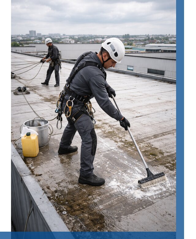 Очистка крыши по графику в Темрюке от 7720 р. | ВЫСОТНИК-Тмр