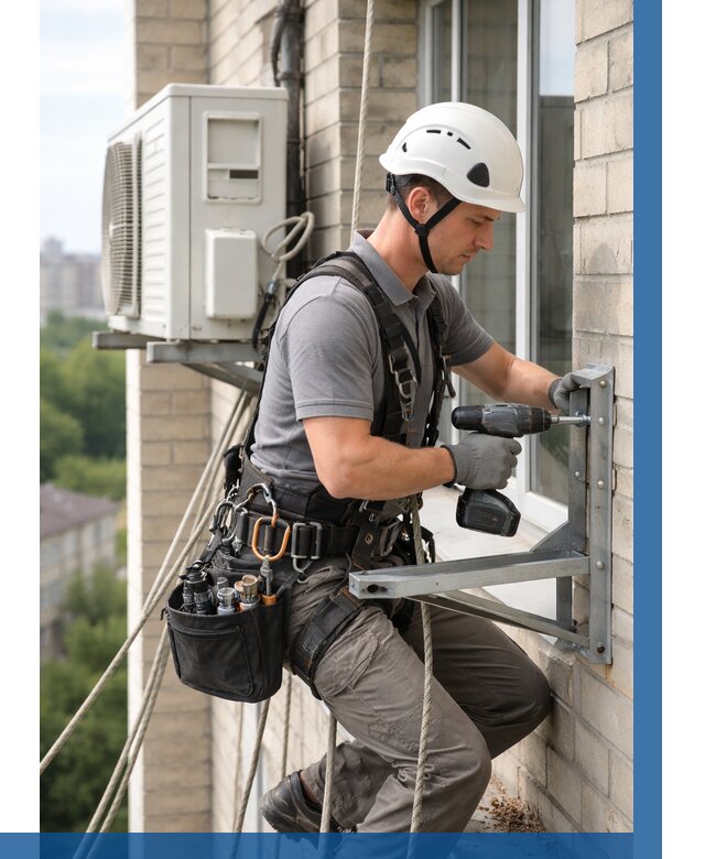 Установка кронштейнов кондиционера в Темрюке от 3603 р. | ВЫСОТНИК-Тмр