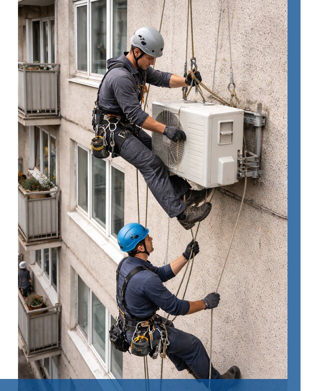 Перенос внешнего блока кондиционера в Темрюке от 9264 р.| ВЫСОТНИК-Тмр