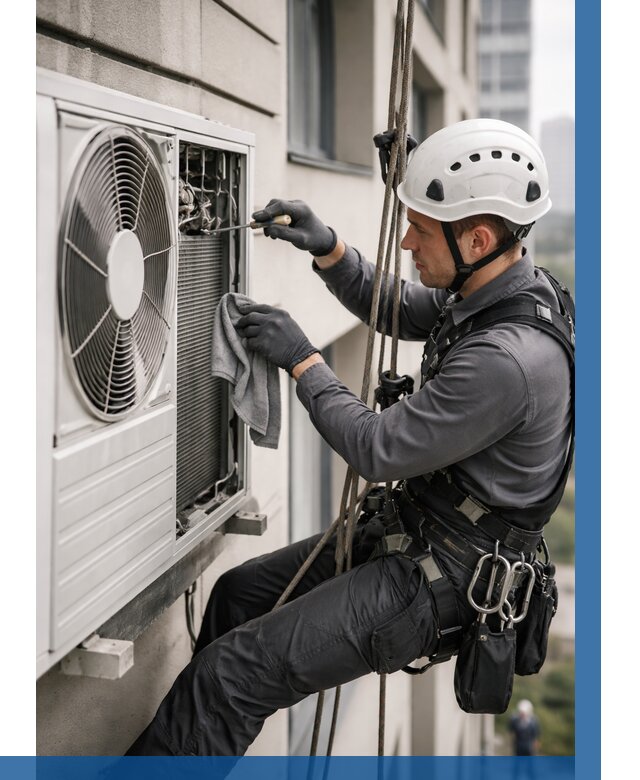 Обслуживание внешнего блока кондиционера в Темрюке от 2779 р.ВЫСОТНИК-Тмр