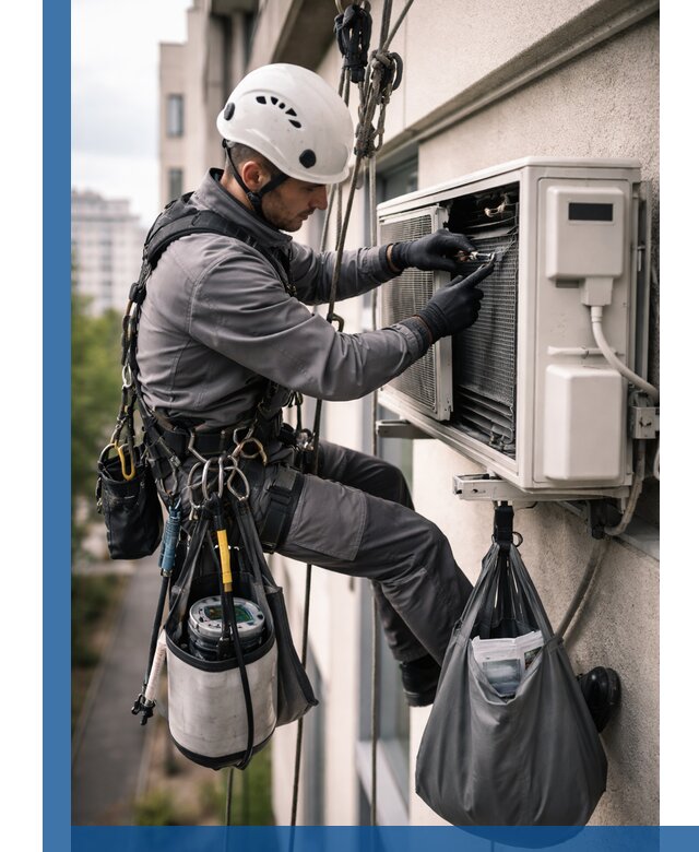 Обслуживание внешнего блока кондиционера в Темрюке профессионально