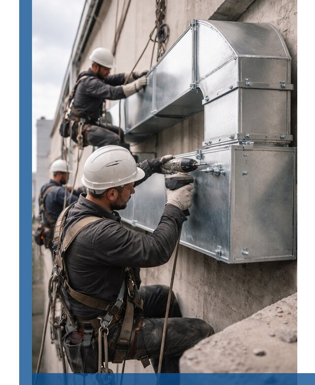 Профессиональный монтаж вентиляционных коробов в Темрюке под ключ