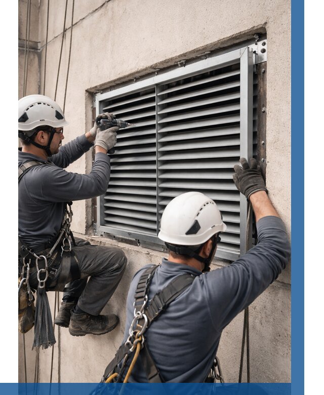 Монтаж вентиляционных решеток в Темрюке от 4632 р. | ВЫСОТНИК-Тмр