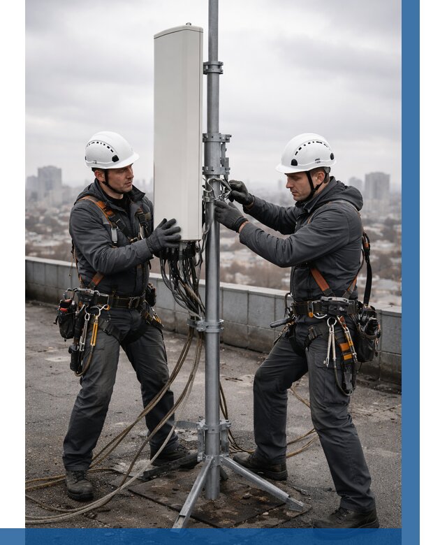 Монтаж антенн связи на крыше в Темрюке от 8749 р. | ВЫСОТНИК-Тмр