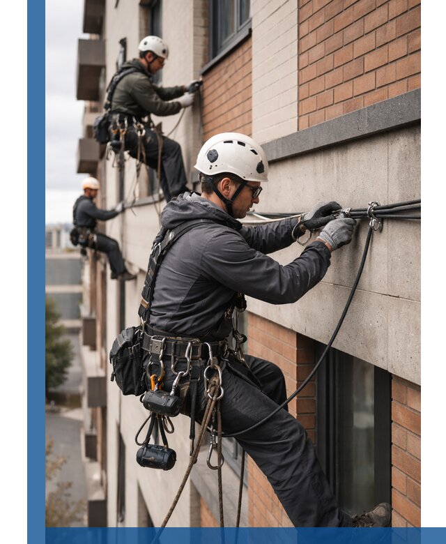 Крепление кабеля на фасаде монтаж и крепеж в Темрюке