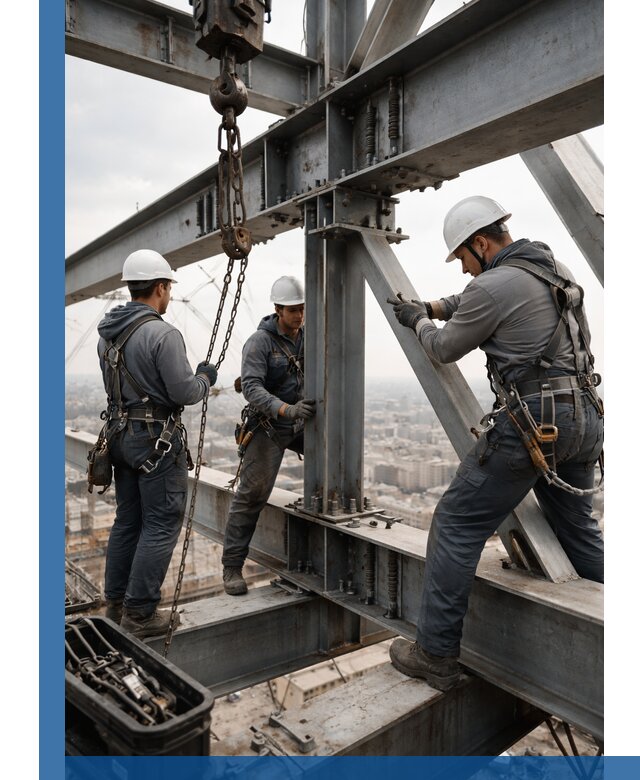 Профессиональный монтаж металлоконструкций на высоте в Темрюке