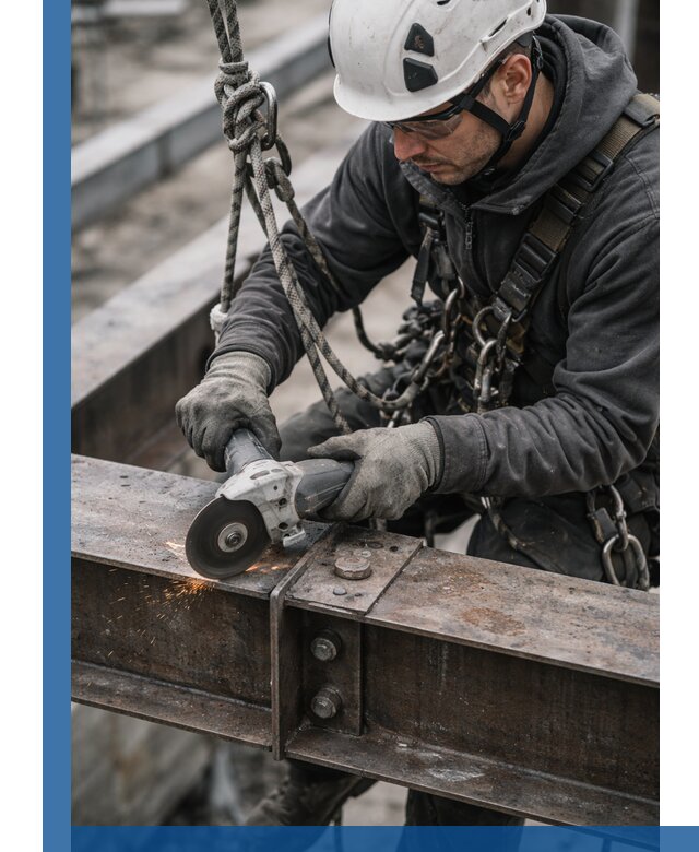 Резка металла на высоте в Темрюке для зданий и конструкций