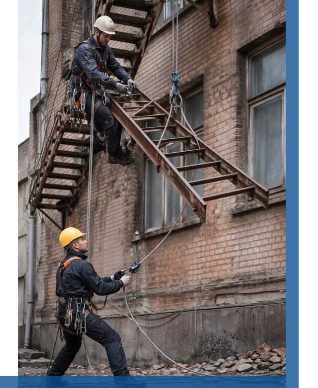 Демонтаж пожарной лестницы в Темрюке от 12352 р. | ВЫСОТНИК-Тмр