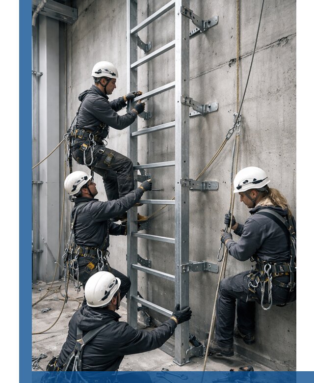 Монтаж металлических лестниц в Темрюке под ключ со гарантией