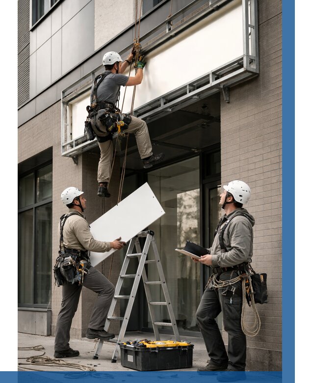 Монтаж светового короба в Темрюке от 6690 р. | ВЫСОТНИК-Тмр