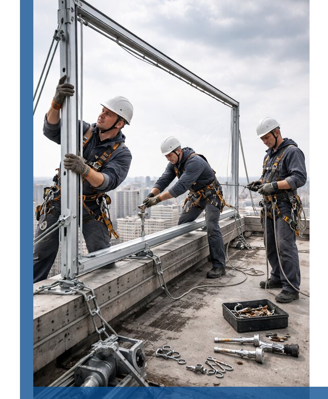 Монтаж крышных рекламных конструкций под ключ в Темрюке