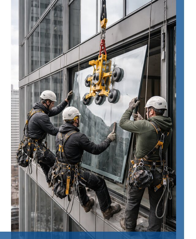 Фасадное остекление зданий под ключ в Темрюке от 10293 р. | ВЫСОТНИК-Тмр