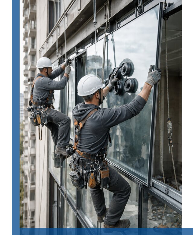 Витражное остекление фасадов и лоджий в Темрюке под ключ