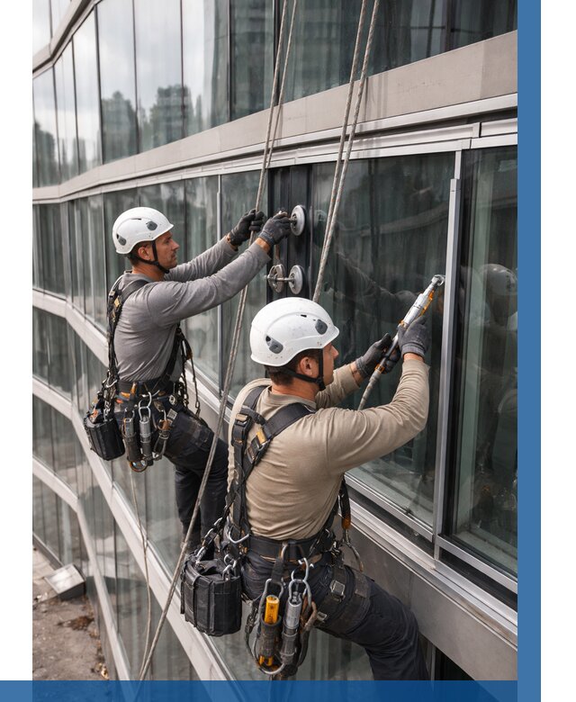 Радиусное остекление фасада в Темрюке от 12352 р. | ВЫСОТНИК-Тмр