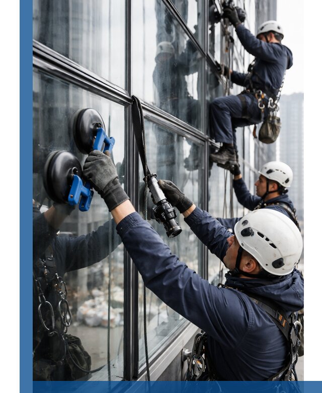 Радиусное остекление фасадов под ключ в Темрюке с гарантиями