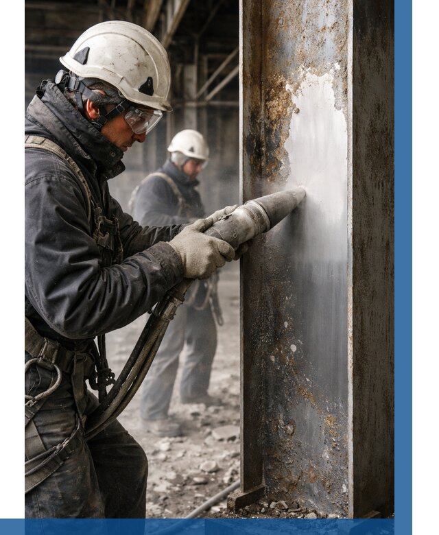 Удаление старой краски с металла в Темрюке от 463 р. | ВЫСОТНИК-Тмр