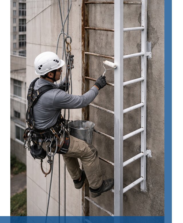 Покраска пожарных лестниц в Темрюке от 4632 р. | ВЫСОТНИК-Тмр