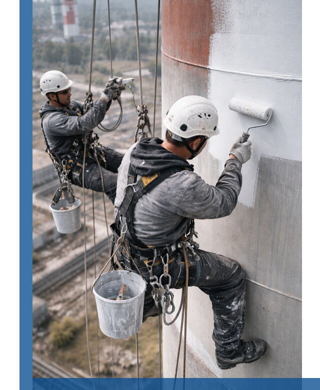 Покраска дымовых труб в Темрюке: антикоррозийная защита и восстановление