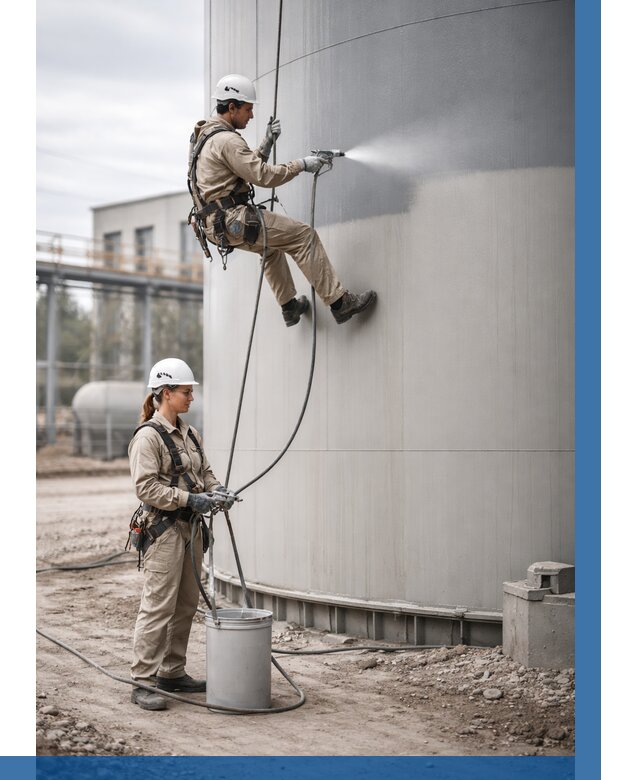 Покраска резервуаров в Темрюке от 1235 р. | ВЫСОТНИК-Тмр — заказать