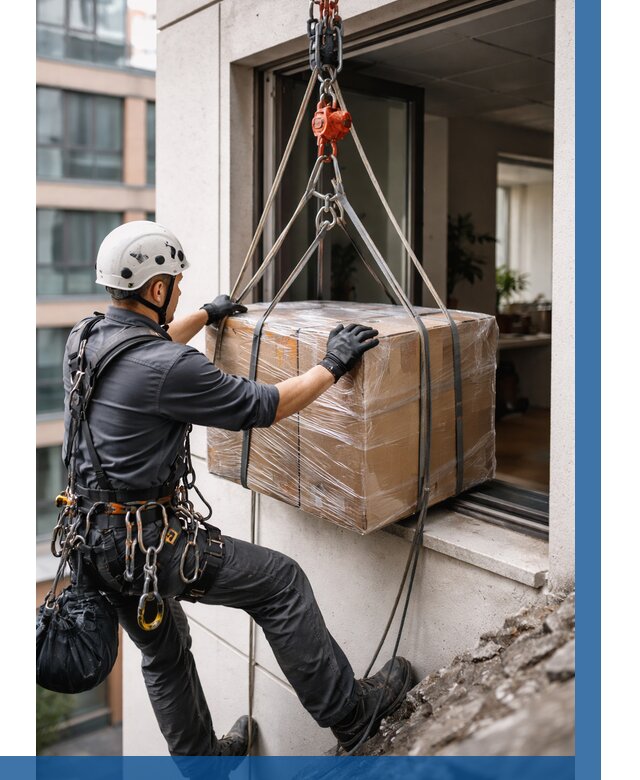 Подъем груза через окно в Темрюке от 4632 р. | ВЫСОТНИК-Тмр