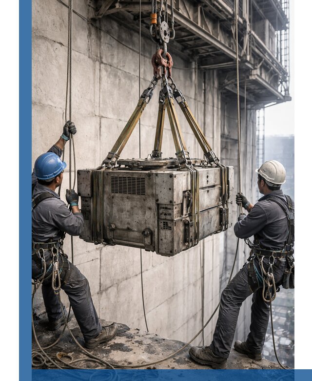 Такелажные работы на высоте, подъем и монтаж грузов в Темрюке